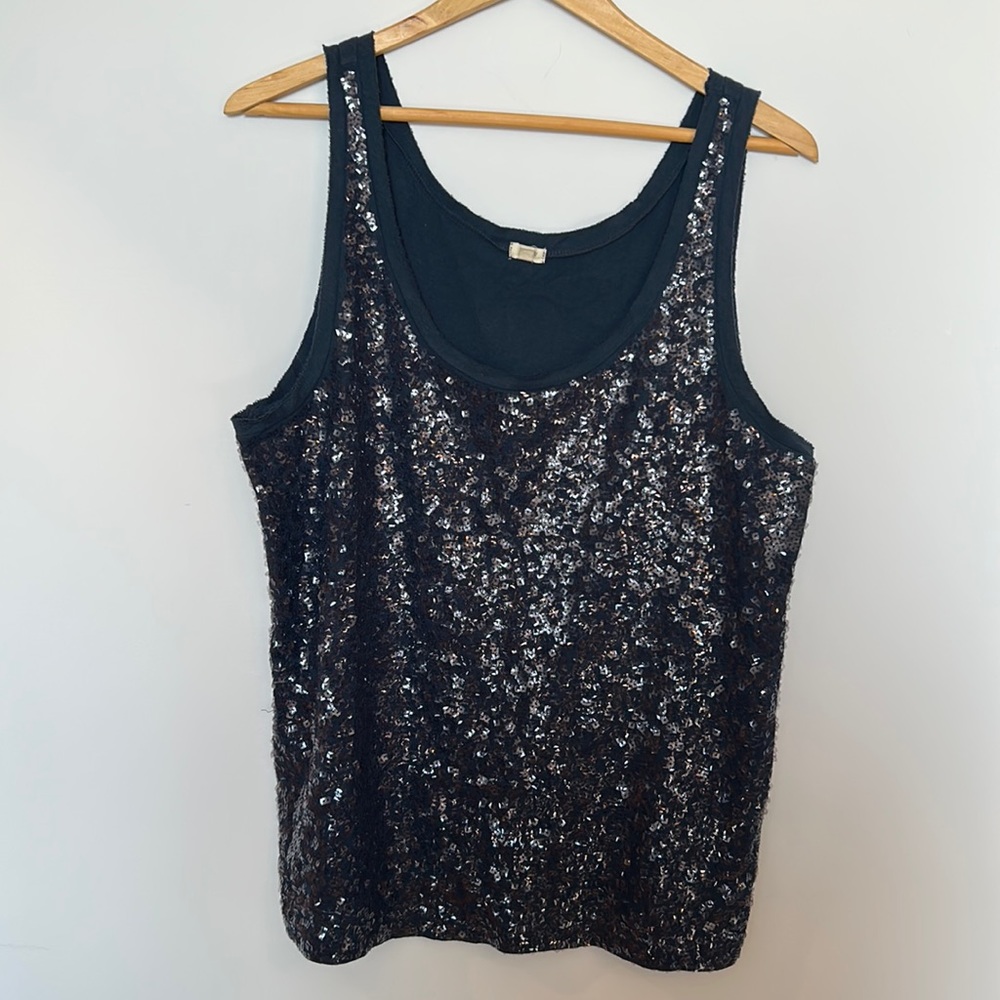 J. Crew Factory scoopneck sequin tank